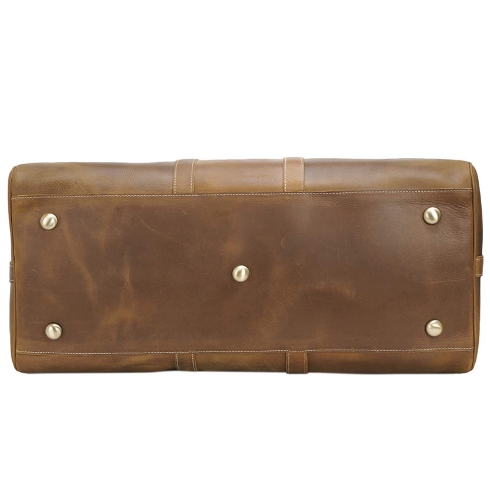Full Grain Leather Duffel Weekender Duffle Bag - Picture 5 of 13